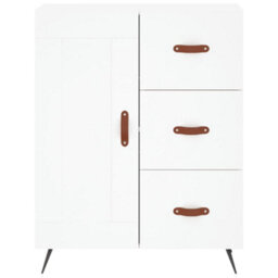 Berkfield Highboard White 69.5X34X180 Cm Engineered Wood - thumbnail 8