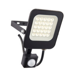 Luminosa Lighting Luminosa Guard Pir Override 20W Ip65 20W Outdoor Flood Light Matt Black Paint - thumbnail 1