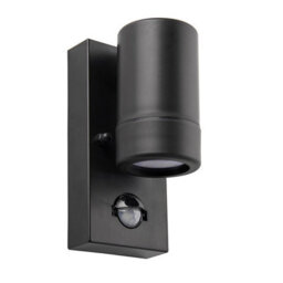 Luminosa Lighting Luminosa Icarus Outdoor Pir Motion Sensor Wall Downlight Black Ip44, Gu10 - thumbnail 1