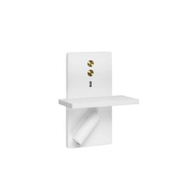 Luminosa Lighting Luminosa Elamp Led Reading Usb Light White Gold 175Lm 2700K