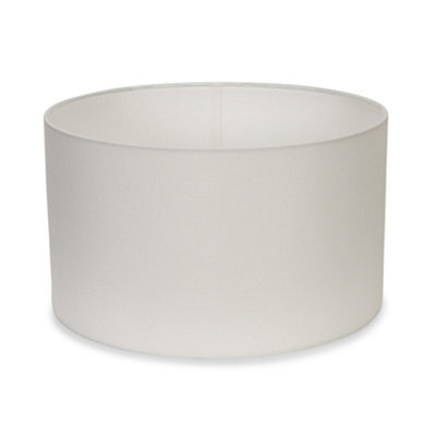 Valuelights Reni White Fabric Drum Ceiling Lamp Shade (D)35Cm - image 1