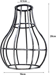 Ledsone Vintage Metal Lampshade Retro Industrial Bradbury I Borstal Silver - thumbnail 3