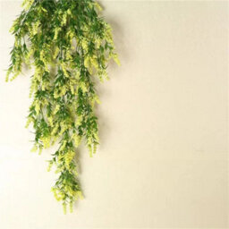 4 Pack Outdoor Wedding Decorations, Artificial Lavender Vine For Wall Hanging, White - thumbnail 3
