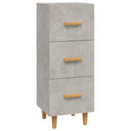 Berkfield Stylish Sideboard Concrete Grey 34.5X34X90 Cm Engineered Wood - thumbnail 1