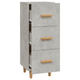 Berkfield Stylish Sideboard Concrete Grey 34.5X34X90 Cm Engineered Wood - thumbnail 6