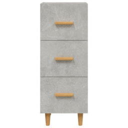 Berkfield Stylish Sideboard Concrete Grey 34.5X34X90 Cm Engineered Wood - thumbnail 5
