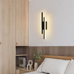 Pheashine Black Led Wall Light 16W 3000K Warm Acrylic Long Design 220V - thumbnail 4