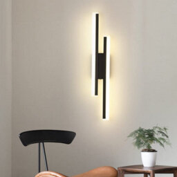 Pheashine Black Led Wall Light 16W 3000K Warm Acrylic Long Design 220V - thumbnail 2