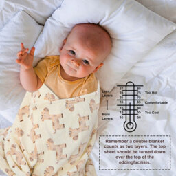 Kav Soft Fleece Wrap Blanket-75Wx100L Cm Soft Unisex Pram Cot Crib Moses Basket Giraffe Print Gift Set For Newborn Babies (Beige) - thumbnail 3