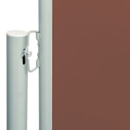 Walplus Patio Retractable Side Awning Garden Sun Shade Canopy Gazebo For Back Door, Porch, Patio 117X600 Cm Brown - thumbnail 3