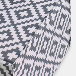 Ohs Geometric Print Garden Pouffe Outdoor Stool Footrest Table Side Chair - thumbnail 5