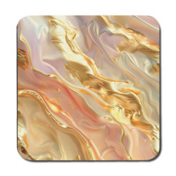 Benjamin Tate Design Gilded Marble Print Placemat And Coaster Set Premium Tableware With Limited Edition Design - thumbnail 3