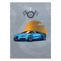 RugsX Bambino 41730 Washing Carpet Car, Race For Children Anti-Slip - Grey Blue 160X220 Cm - thumbnail 2