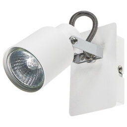 Beliani Set Of 2 White Metal Swing-Arm Wall Lamps 1-Light, Adjustable Cone Shades - thumbnail 3