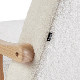 Beliani Rocking Chair Leknes Boucle Off-White - thumbnail 8