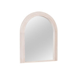 Melody Maison Large White Washed Wood Arched Wall Mirror - 90Cm X 75Cm - thumbnail 9