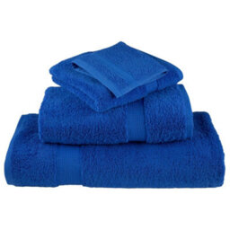 Berkfield Premium Hand Towels Solund 2Pcs Blue 50X100Cm 600Gsm - thumbnail 4