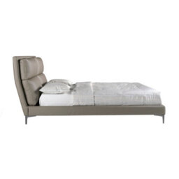 Angel Cerda Elegant Mink Coloured Leatherette Bed For Modern Bedrooms - thumbnail 5