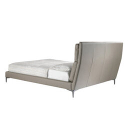 Angel Cerda Elegant Mink Coloured Leatherette Bed For Modern Bedrooms - thumbnail 6