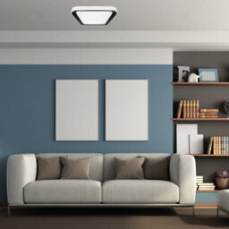 Milagro Quadro Led Ceiling Lamp  Black 40Cm Stylish Modern Powerful Economical Full Remote Control - thumbnail 2