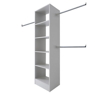 Spacepro Modular Dove Grey Tower Unit (H)2100mm (W)600mm (D)500mm - image 1