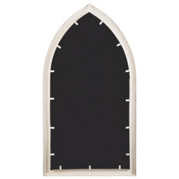 Beliani Wall Mirror Trelly 62 Cm 113 Cm Metal White - thumbnail 4
