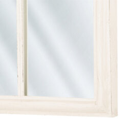 Beliani Wall Mirror Trelly 62 Cm 113 Cm Metal White - thumbnail 5