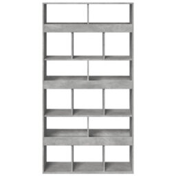 Berkfield Room Divider Concrete Grey 100X33X187.5 Cm Engineered Wood - thumbnail 4