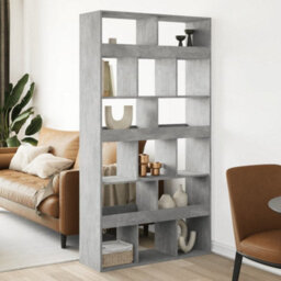Berkfield Room Divider Concrete Grey 100X33X187.5 Cm Engineered Wood
