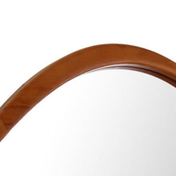 Orta Pebble Mirror With Wood Frame  89X71Cm Brown - thumbnail 5