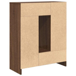 Berkfield Sideboard With Drawers And Doors Brown Oak 73X31X90 Cm - thumbnail 8