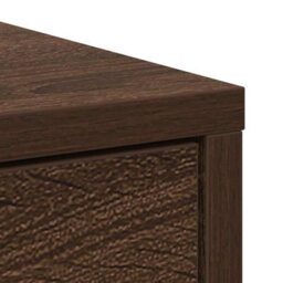 Berkfield Sideboard With Drawers And Doors Brown Oak 73X31X90 Cm - thumbnail 9