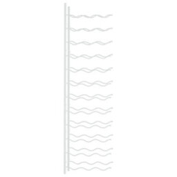 Berkfield Wall Mounted Wine Rack For 36 Bottles White Iron - thumbnail 5