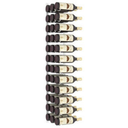 Berkfield Wall Mounted Wine Rack For 36 Bottles White Iron - thumbnail 3