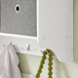 Sobuy Wall Mounted Coat Rack With 3 Baskets & 5 Hooks 39.4X7.9X12.2 Inch Frg282-W - White - thumbnail 5