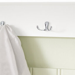 Sobuy Wall Mounted Coat Rack With 3 Baskets & 5 Hooks 39.4X7.9X12.2 Inch Frg282-W - White - thumbnail 4
