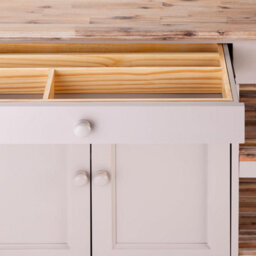 Statement Furniture Florence Truffle Kitchen Island With Cupboard And Shelves - thumbnail 7