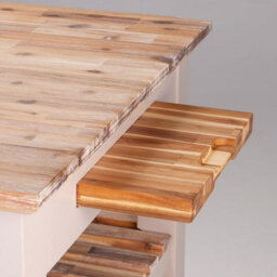 Statement Furniture Florence Truffle Kitchen Island With Cupboard And Shelves - thumbnail 5