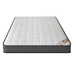 Mattress Guru Lynton Silver Metal 3Ft Bunk Bed With Mesh Base And Guardrail, Splits Into 2 Singles - thumbnail 3