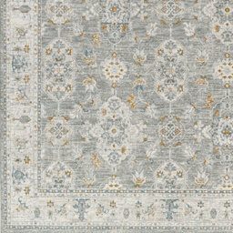 Livabliss Dresden-Vintage Grey Yellow Blue Traditional Boho Fringe Living Dining Bedroom Rug 200 X 290 Cm Easy Care, Non Shedding - thumbnail 7