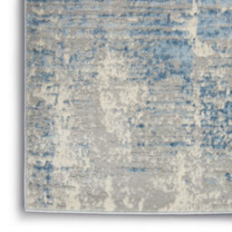 Ivory Grey Blue Modern Easy To Clean Abstract Rug For Dining Room Bedroom Living Room -160Cm X 221Cm - thumbnail 5