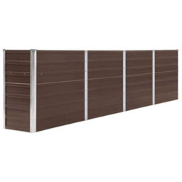Berkfield Durable Raised Garden Bed 320X40X77 Cm Galvanised Steel Brown - thumbnail 1
