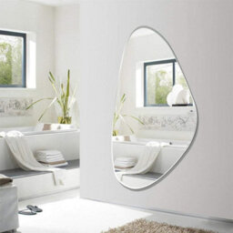 Biznest Frameless Asymmetric Irregular Shape Pebble Mirror Beveled Wall Mirror Tear Drop (Design 842) - thumbnail 1