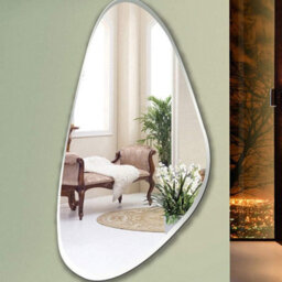 Biznest Frameless Asymmetric Irregular Shape Pebble Mirror Beveled Wall Mirror Tear Drop (Design 842) - thumbnail 2