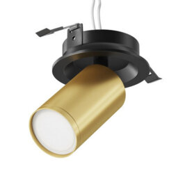 Luminosa Lighting Luminosa Focus S Recessed Downlight Black, Brass 1Xgu10
