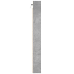 Berkfield Vitrine Cabinet Concrete Grey 100X8.5X75 Cm Engineered Wood - thumbnail 5