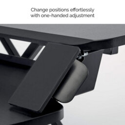 Fellowes Corsivo Easy To Assemble Height Adjustable Standing Desk Converter For Home And Office - Free Standing Sit Stand Desk - thumbnail 5
