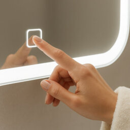 Kartell Alder 700X500mm Led Bathroom Mirror With Demister Pad, Touch Sensor, Ip44 Rated - thumbnail 5