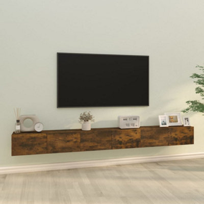 Berkfield 3 Piece Tv Cabinet Set Smoked Oak Engineered Wood - image 1