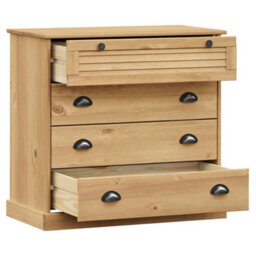 Berkfield Chest Of Drawers Vigo 80X40X76 Cm Solid Wood Pine - thumbnail 5
